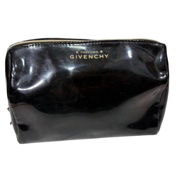 Givenchy Parfum Clutch Bag Enamel Patent Black Women Luxury Designer Limited Ed - Picture 1 of 11